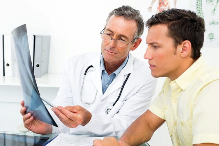 Diagnostic de prostatite chez un homme à l'aide d'une image.